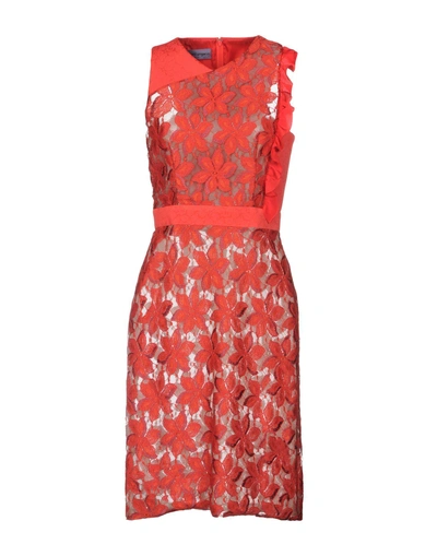 Shop Emanuel Ungaro Enges Kleid In Red