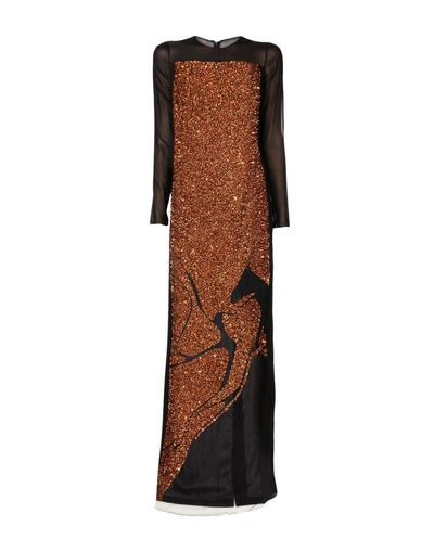 Shop Tom Ford Long Dresses In Rust