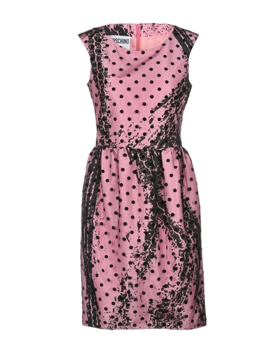 Shop Moschino Woman Mini Dress Pink Size 8 Polyester, Polyamide, Rayon