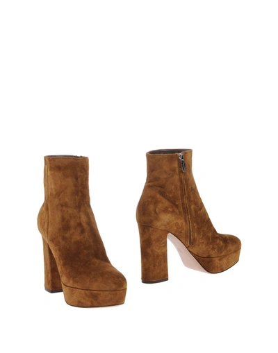 Shop Gianvito Rossi Ankle Boots In Khaki