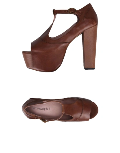 Shop Jeffrey Campbell Sandals In Brown