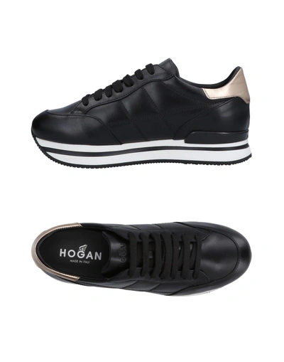 Shop Hogan Woman Sneakers Black Size 6 Soft Leather