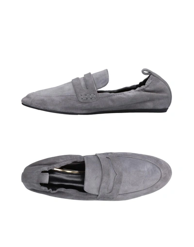 Shop Lanvin Loafers In Grey