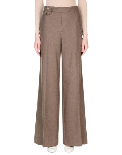 Shop Ralph Lauren Casual Pants In Khaki
