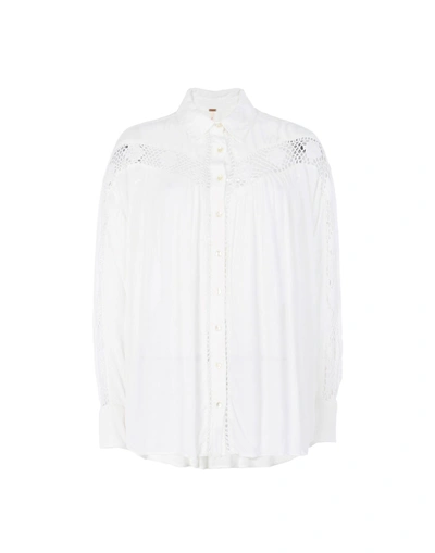 Shop Free People Lace Shirts & Blouses In White