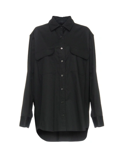 Shop The Row Solid Color Shirts & Blouses In Black