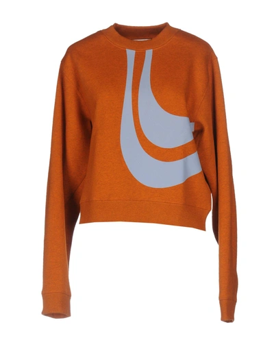 Shop Acne Studios Sweatshirt In Orange