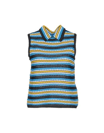 Shop M Missoni Jumper In Blue