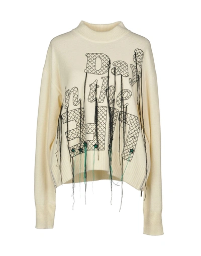 Shop Sacai Sweaters In Ivory