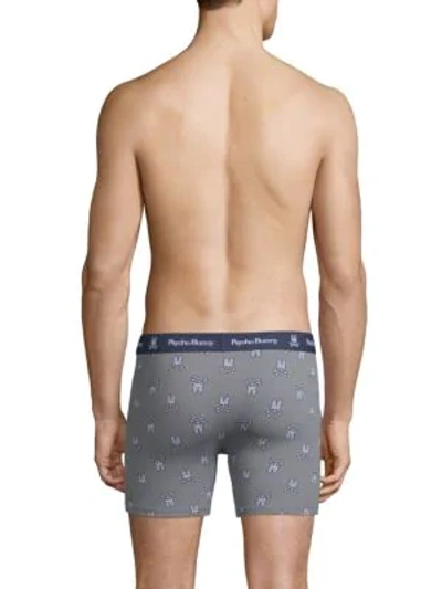 Shop Psycho Bunny Two-pack Stretch Cotton Boxer Briefs In Blue Multi