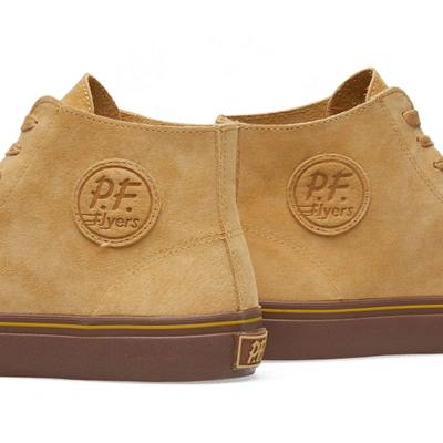 Shop Universal Works X P.f. Flyers Centre Hi In Brown