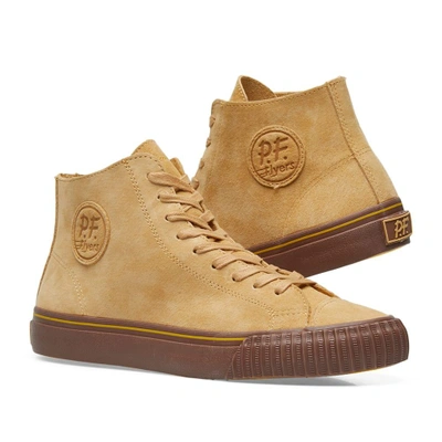 Shop Universal Works X P.f. Flyers Centre Hi In Brown