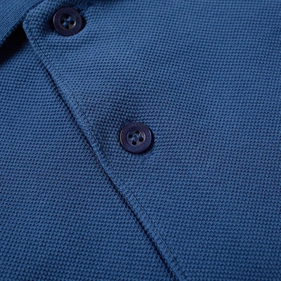Shop Fred Perry Slim Fit Twin Tipped Polo In Blue