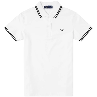 Fred Perry Twin Tipped Polo Shirt - White | ModeSens