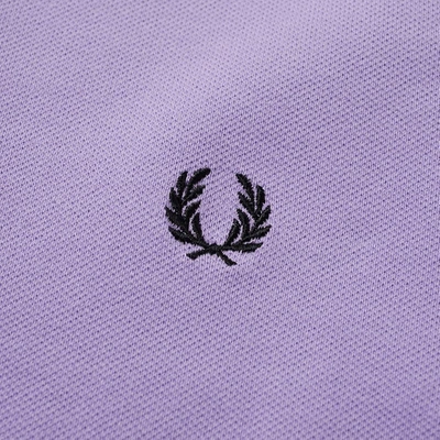 Shop Fred Perry Women's Slim Fit Twin Tipped Polo In Purple