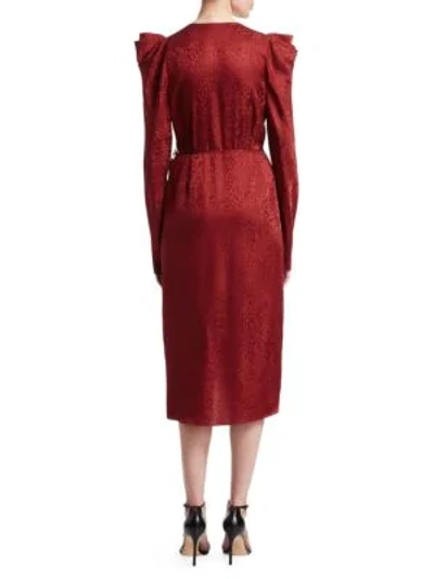Shop A.l.c Carolina Wrap Dress In Crimson