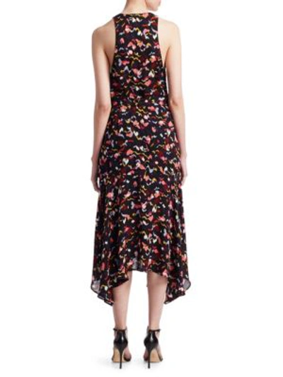 Shop A.l.c Rosyln Wrap Dress In Coral Multi
