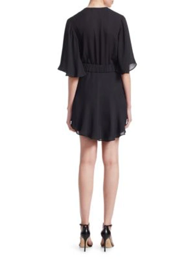 Shop A.l.c Ava Deep V-neck Dress In Midnight