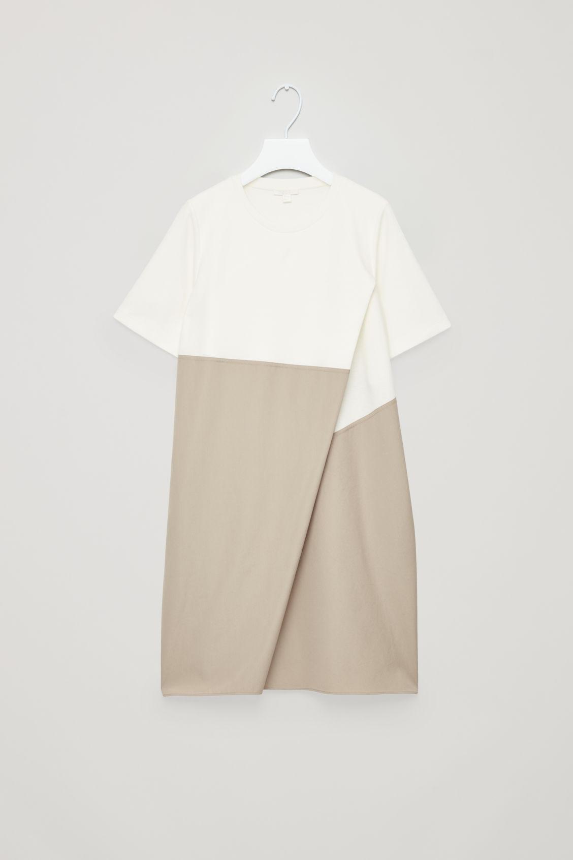 cos panelled jersey dress