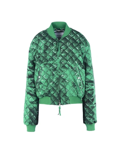 Shop Moschino Bomber In Green
