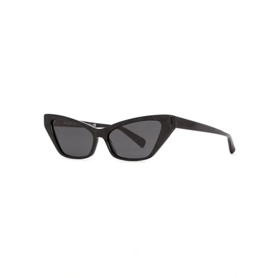 Shop Alain Mikli Le Matin Black Cat-eye Sunglasses