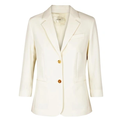 Shop The Row Schoolboy Ivory Wool-blend Blazer In White