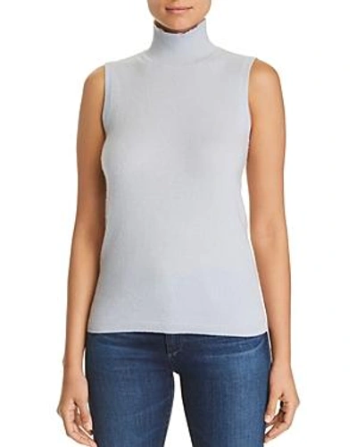 Shop C By Bloomingdale's Sleeveless Cashmere Sweater - 100% Exclusive In Powder Blue