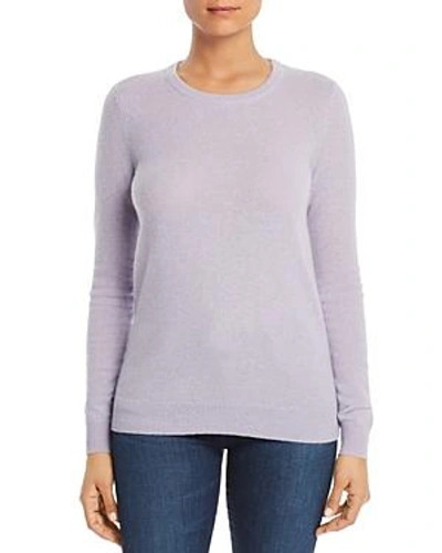 Shop C By Bloomingdale's Crewneck Cashmere Sweater - 100% Exclusive In Marled Lilac