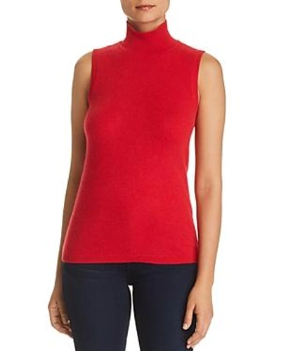 Shop C By Bloomingdale's Sleeveless Cashmere Sweater - 100% Exclusive In Cherry Red