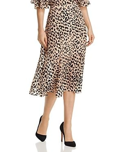 ALICE AND OLIVIA ALICE + OLIVIA ATHENA LEOPARD BURNOUT MIDI SKIRT CC806B16308