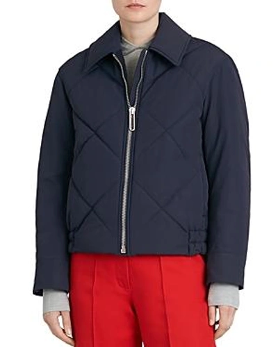 Shop Burberry Knowstone Quilted Jacket In Navy
