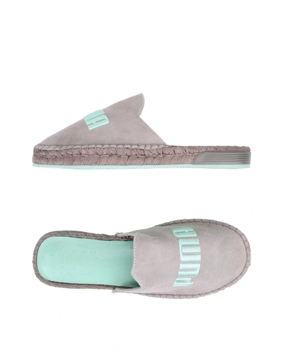 Shop Fenty X Puma Mules And Clogs In Grey