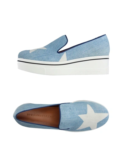 Shop Stella Mccartney Sneakers In Sky Blue