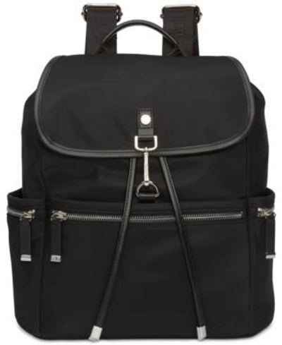 Shop Calvin Klein Florence Backpack, Created For Macy's In Black/silver