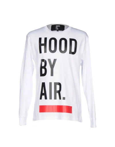 Shop Hood By Air T-shirts In White