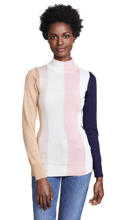 Shop Paper London Dolly Sweater In Tonal Stripe