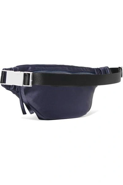 Shop Elizabeth And James Satin Belt Bag In Navy