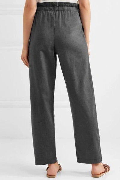 Shop Atlantique Ascoli Voyage Cotton-fleece Pants In Gray