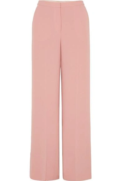 Shop Elizabeth And James Harmon Crepe Wide-leg Pants In Pink
