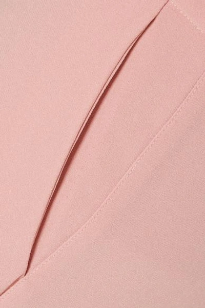 Shop Elizabeth And James Harmon Crepe Wide-leg Pants In Pink