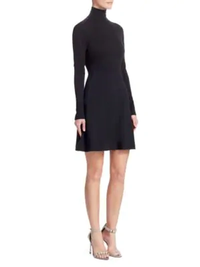 Shop Calvin Klein 205w39nyc 205 Turtleneck Dress In Black