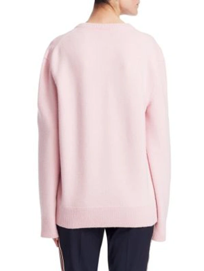 Shop Calvin Klein 205w39nyc Long-sleeve Sweater In Cherry Blossom