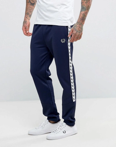 Fred Perry Sports Authentic Slim Fit Taped Track Pant Navy - Navy | ModeSens