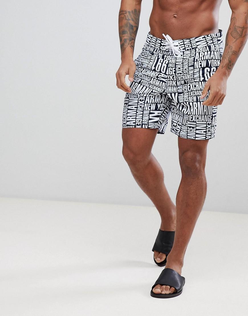 armani exchange swim shorts
