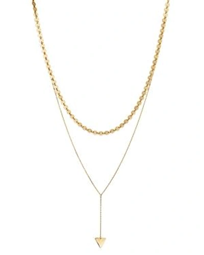 Shop Moon & Meadow Layered Choker Necklace In 14k Yellow Gold, 15 - 100% Exclusive