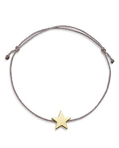 Shop Suel 14k Yellow Gold Star Cord Bracelet In Gold/purple