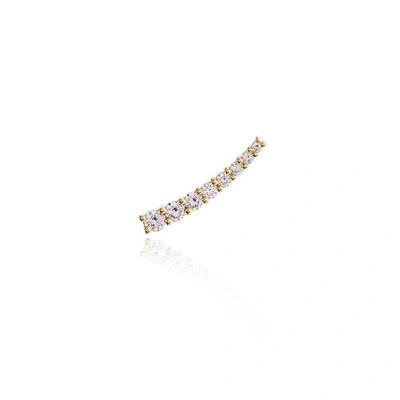 Shop Alinka Jewellery Dasha Small Left Ear Cuff Yellow Gold