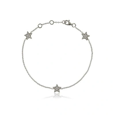 Shop Alinka Jewellery Stasia Mini Triple Star Bracelet White Gold