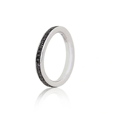 Shop Alinka Jewellery Tania Full Surround Ring Black Diamonds