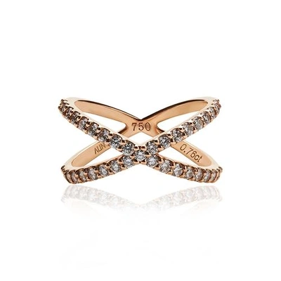 Shop Alinka Jewellery Katia Crossover Ring Rose Gold